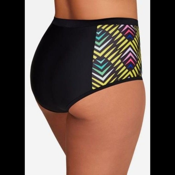 Ashley Stewart Geo Print Swim Brief 16 - Picture 2 of 2